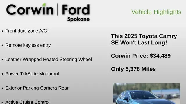 2025 Toyota Camry SE