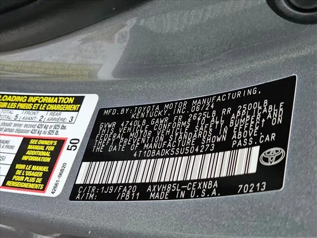 2025 Toyota Camry - $25,459