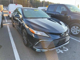 2021 Toyota Camry Hybrid with Galactic Aqua Mica Exterior