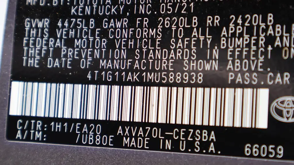 2021 Toyota Camry SE