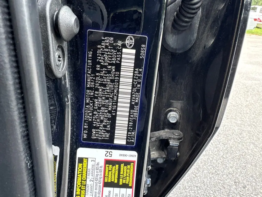 2021 Toyota Camry - $18,235