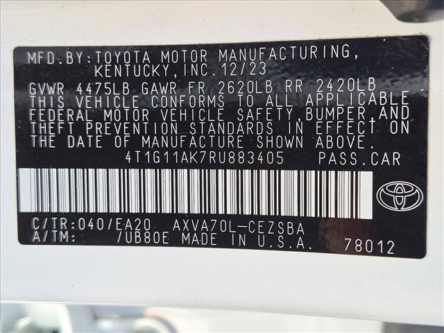2024 Toyota Camry - $23,217