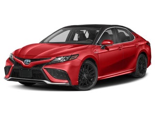 2021 Toyota Camry Hybrid with Supersonic Red Exterior