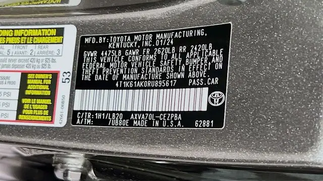 2024 Toyota Camry XSE