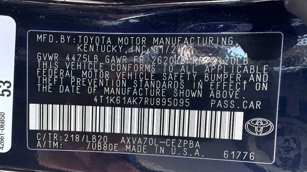 2024 Toyota Camry XSE