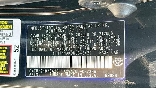 2022 Toyota Camry SE