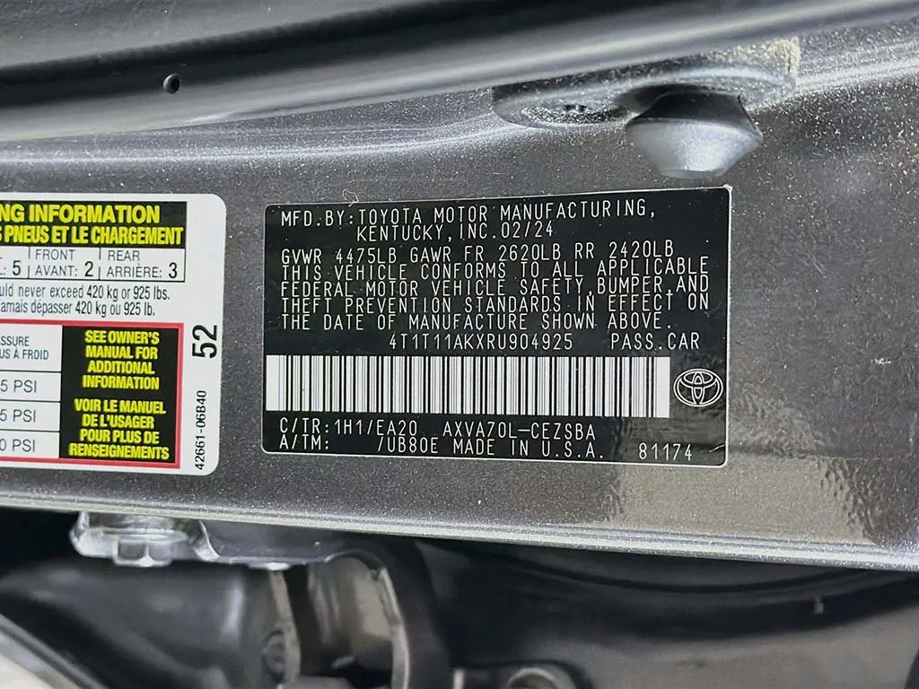 2024 Toyota Camry - $20,699