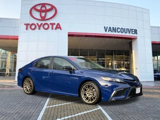 2024 Toyota Camry Hybrid with Reservoir Blue Exterior