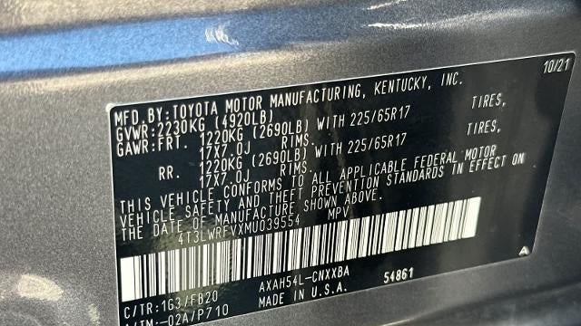 2021 Toyota RAV4 Hybrid LE