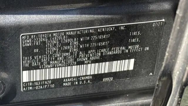 2021 Toyota RAV4 Hybrid XLE