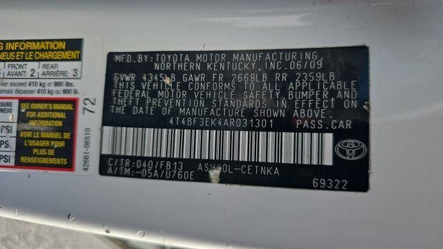 2010 Toyota Camry SE