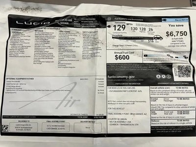 Photo of a 2023 Lucid Air AWD Grand Touring 4DR Sedan for sale