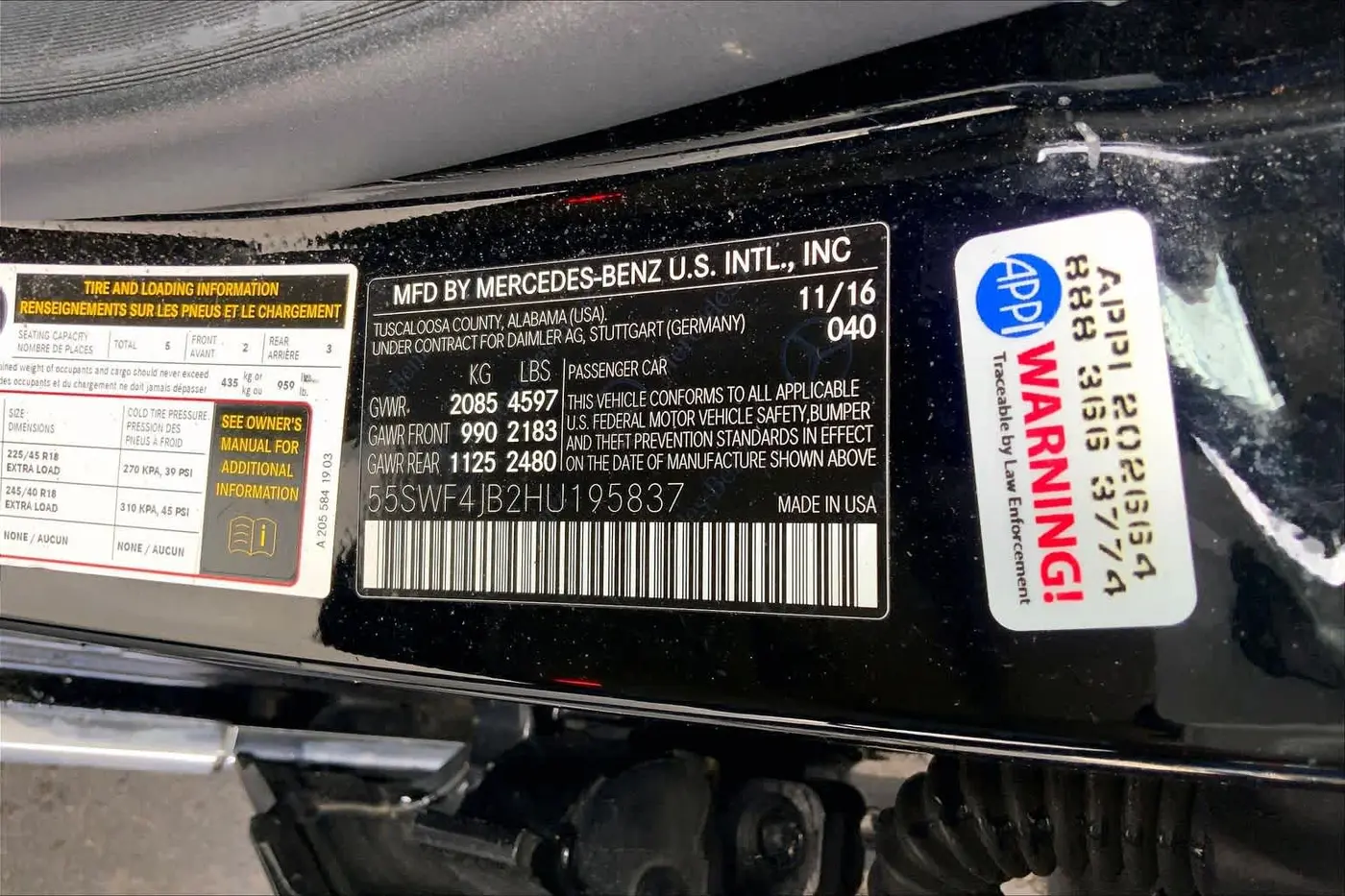 2017 Mercedes-Benz C-Class - $18,785