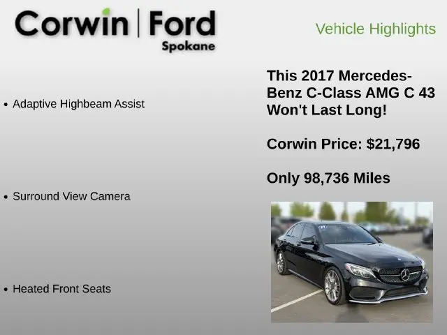 2017 Mercedes-Benz C-Class - $21,796