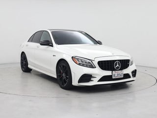 2019 Mercedes-Benz C-Class with Designo Diamond White Metallic Exterior