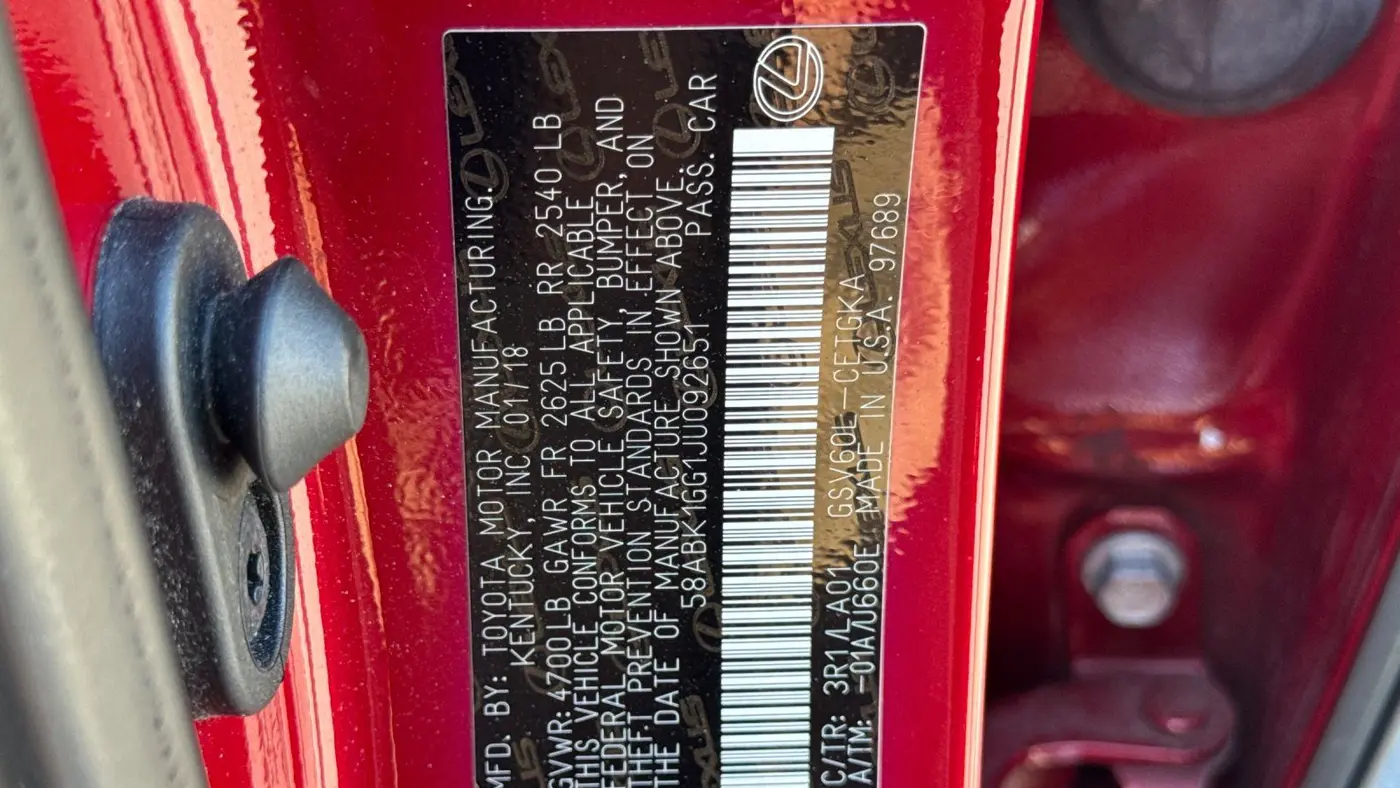 2018 Lexus ES 350 Base