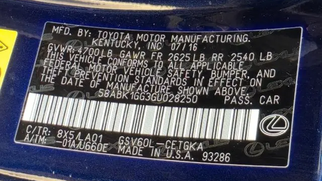 2016 Lexus ES 350 Base