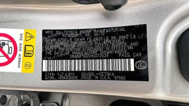 2017 Lexus ES 350 Base