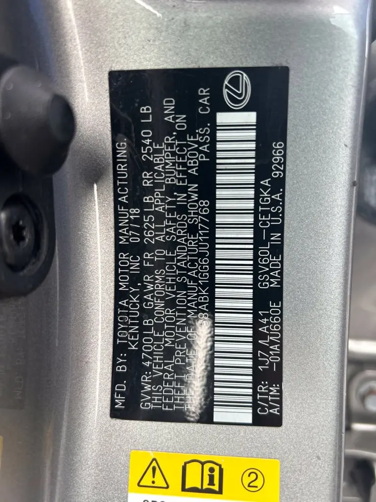 2018 Lexus ES - $24,683
