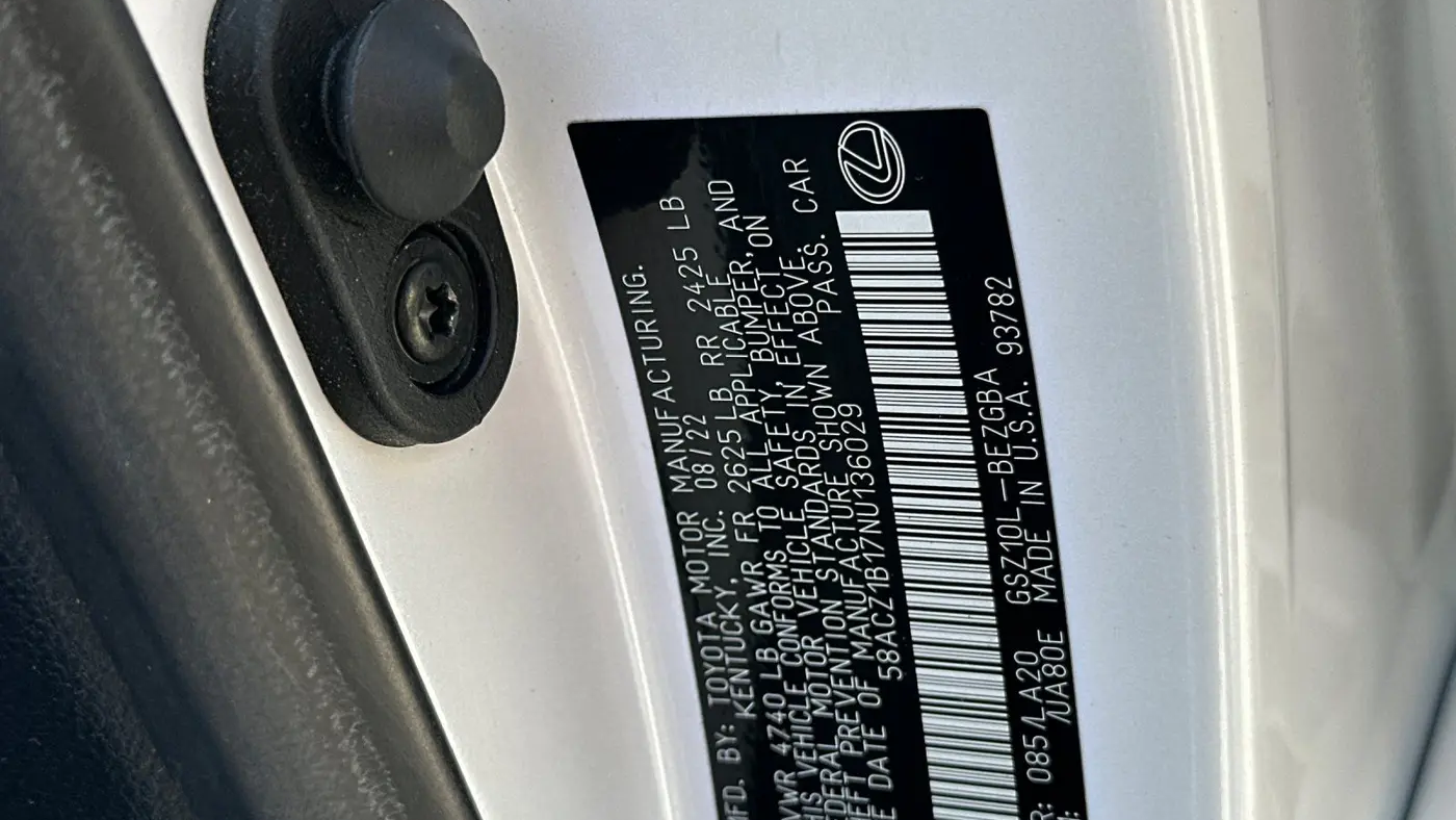 2022 Lexus ES 350 Base