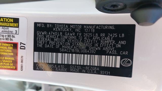 2020 Lexus ES 350 Base