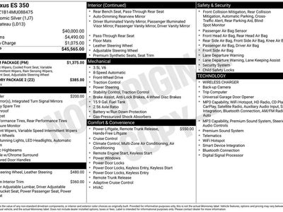 Photo of a 2021 Lexus ES 350 4DR Sedan for sale