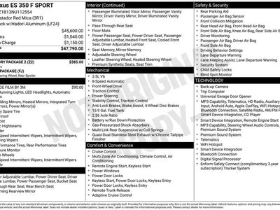 Photo of a 2022 Lexus ES 350 F Sport 4DR Sedan for sale