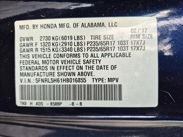2017 Honda Odyssey - $12,783