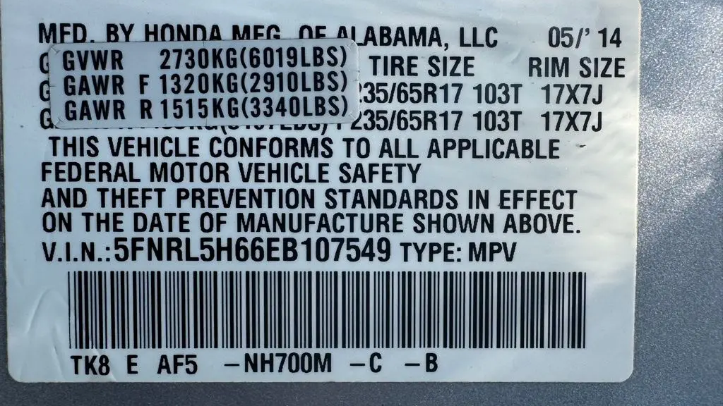 2014 Honda Odyssey EX-L