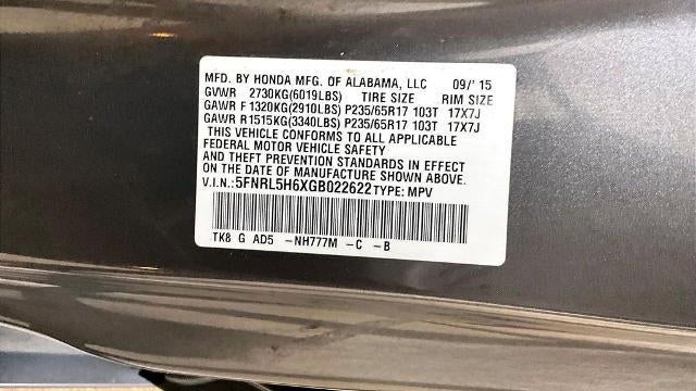 2016 Honda Odyssey EX-L