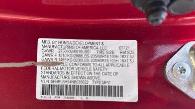 2022 Honda Odyssey EX