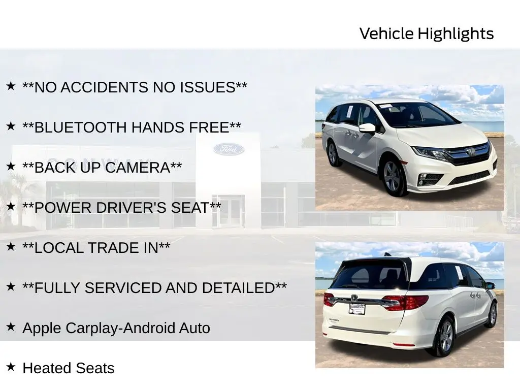 2019 Honda Odyssey - $20,850