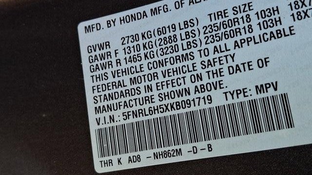 2019 Honda Odyssey EX