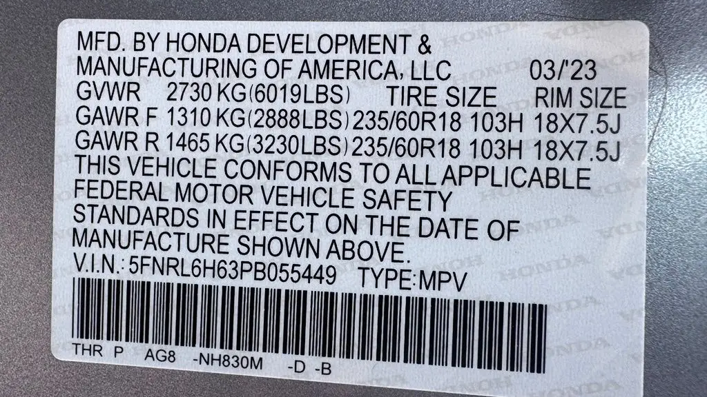 2023 Honda Odyssey EX-L