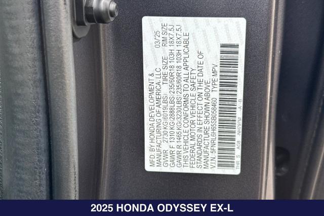 2025 Honda Odyssey - $32,000