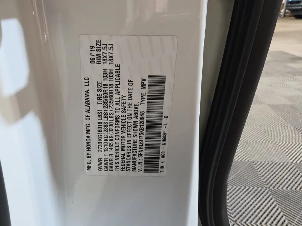 2019 Honda Odyssey - $22,748
