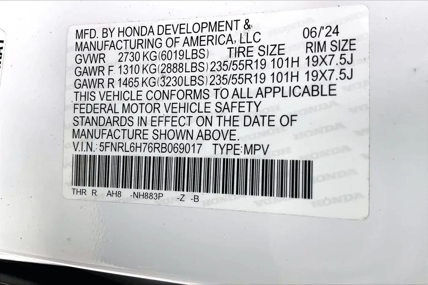 2024 Honda Odyssey - $33,991