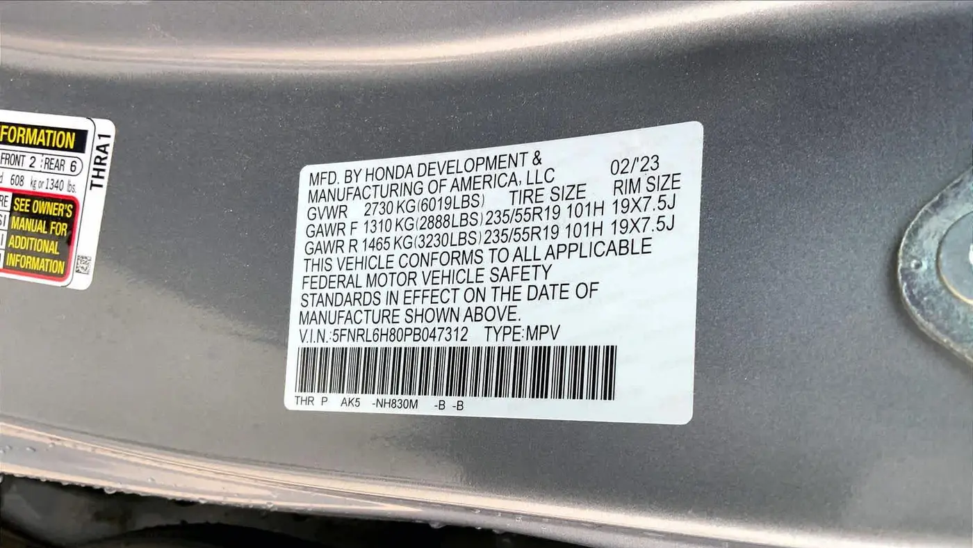2023 Honda Odyssey Touring