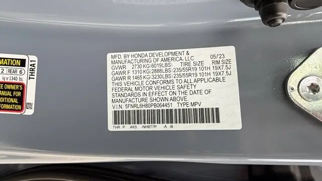 2023 Honda Odyssey Touring