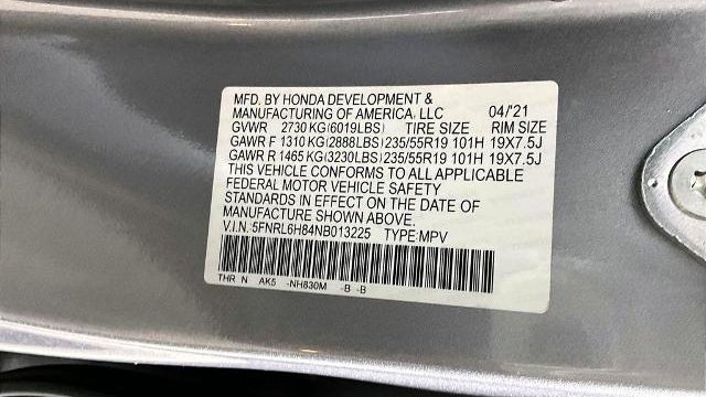 2022 Honda Odyssey Touring