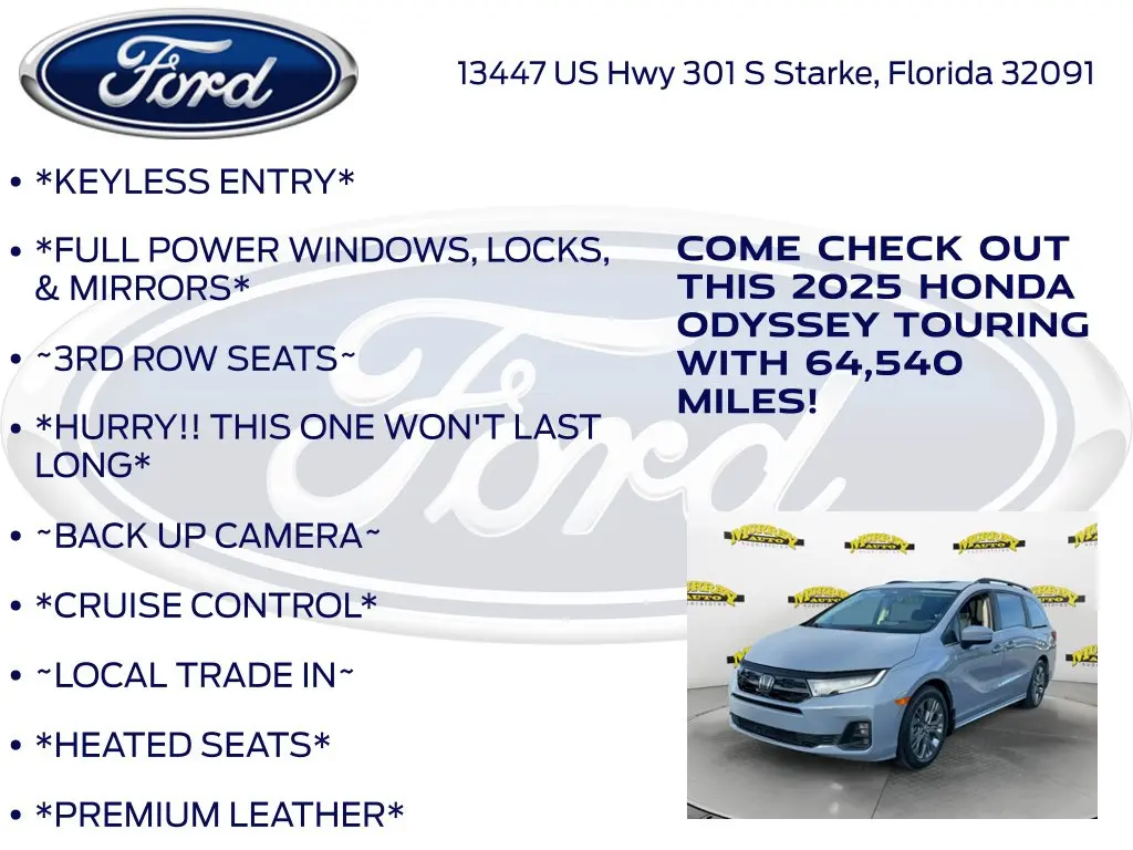 2025 Honda Odyssey - $36,987