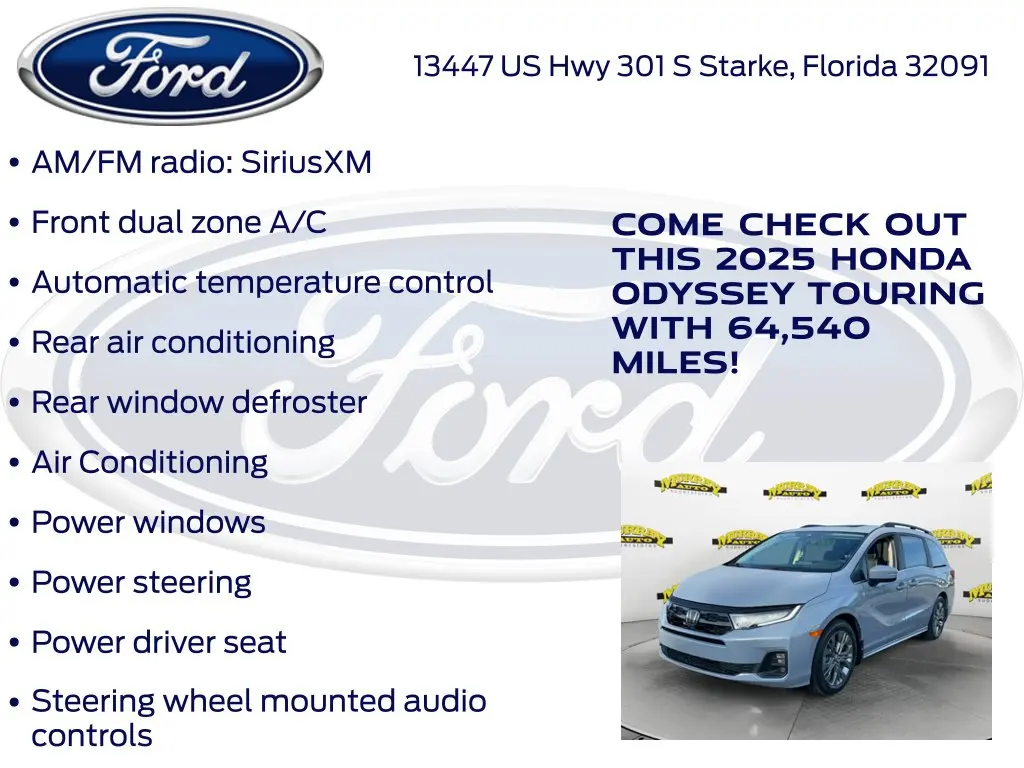 2025 Honda Odyssey - $36,987