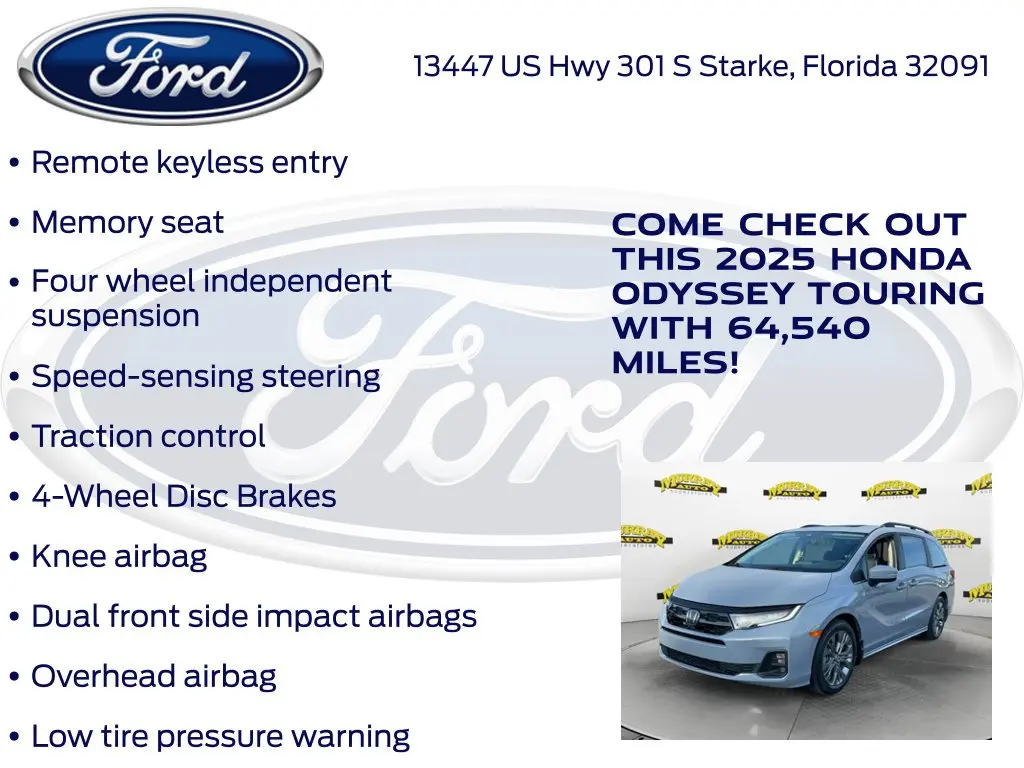 2025 Honda Odyssey - $36,987