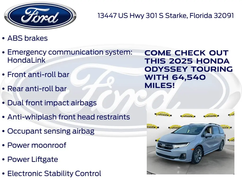2025 Honda Odyssey - $36,987