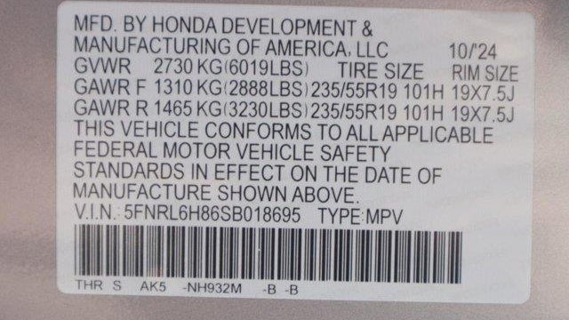 2025 Honda Odyssey Touring