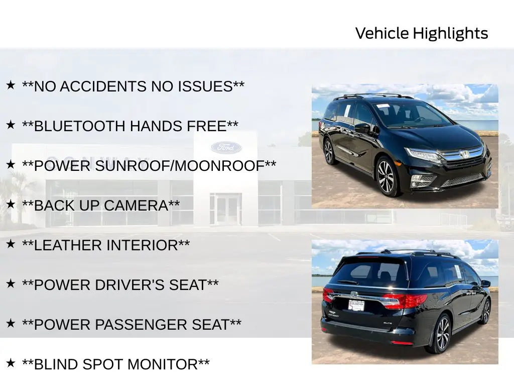 2019 Honda Odyssey - $21,989