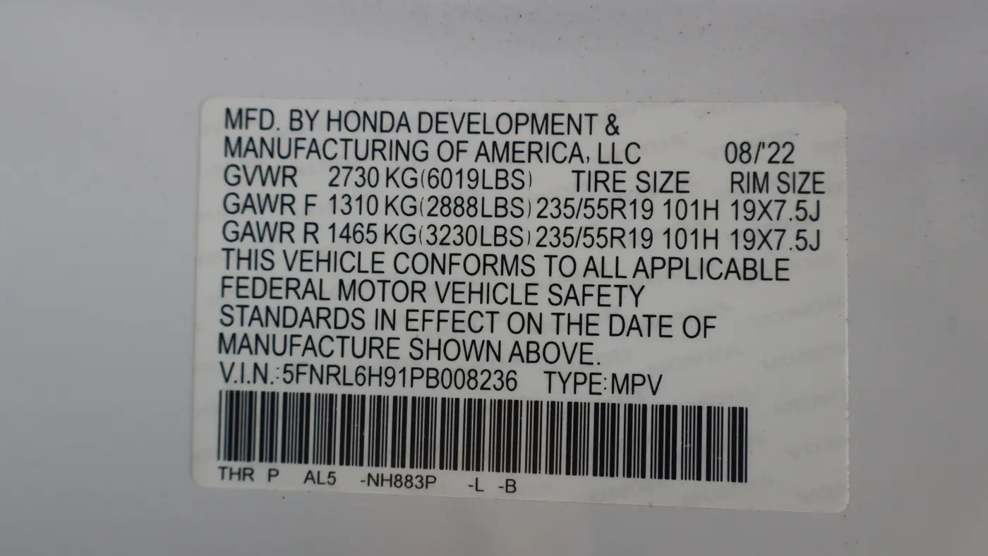 2023 Honda Odyssey Elite
