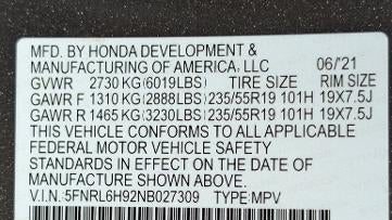 2022 Honda Odyssey Elite