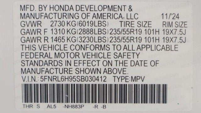 2025 Honda Odyssey Elite