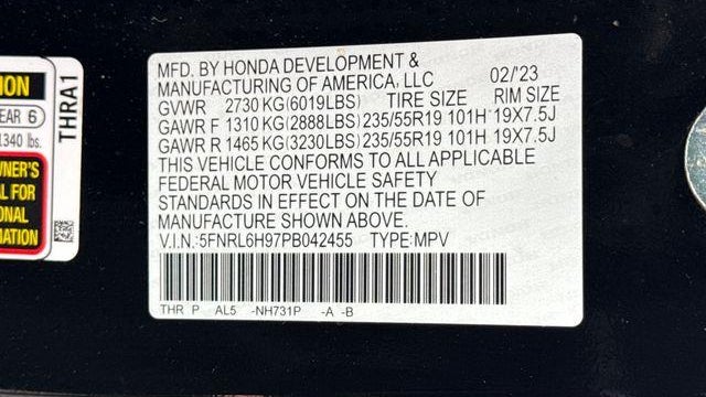 2023 Honda Odyssey Elite